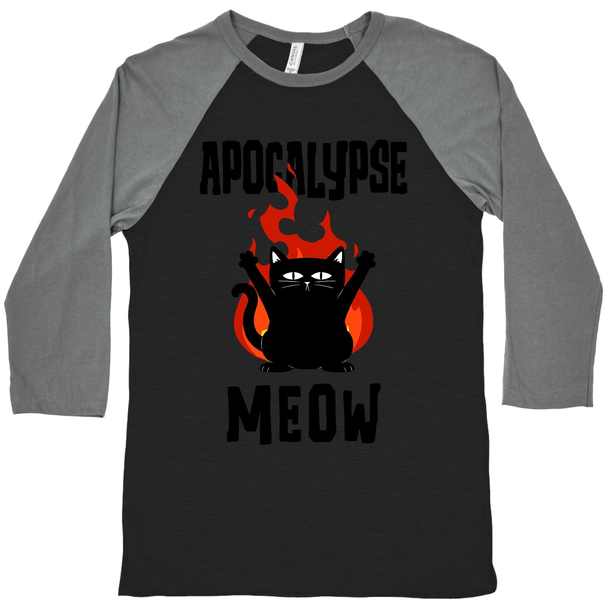 Apocalypse Meow Baseball Tee Hoodie, Sweatshirt | CoreVibeTees.com (Image 3)