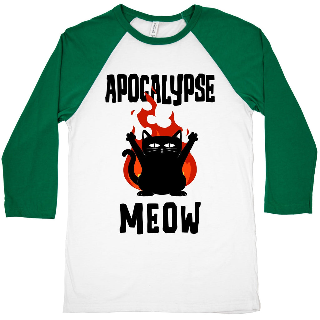 Apocalypse Meow Baseball Tee Hoodie, Sweatshirt | CoreVibeTees.com (Image 1)