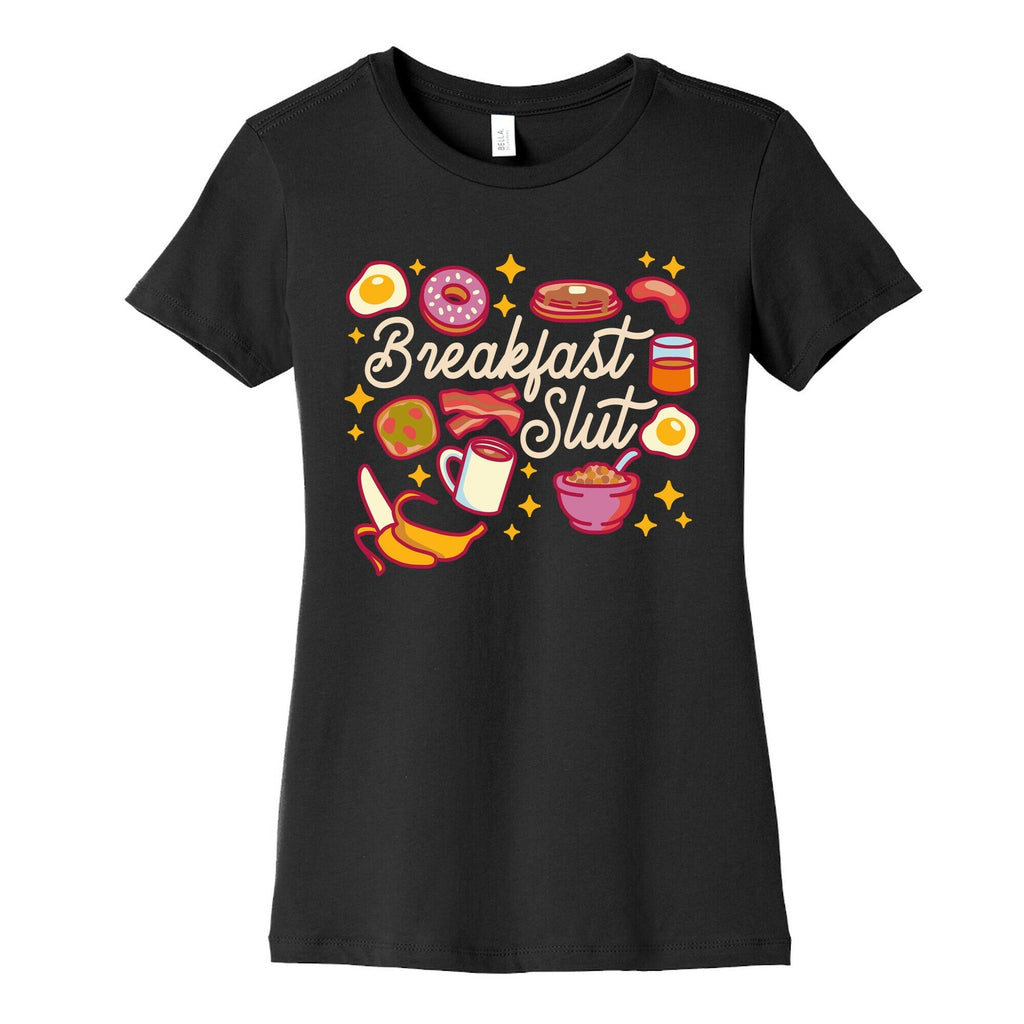 Breakfast Slut Women's Cotton Tee Hoodie, Sweatshirt | CoreVibeTees.com (Image 5)