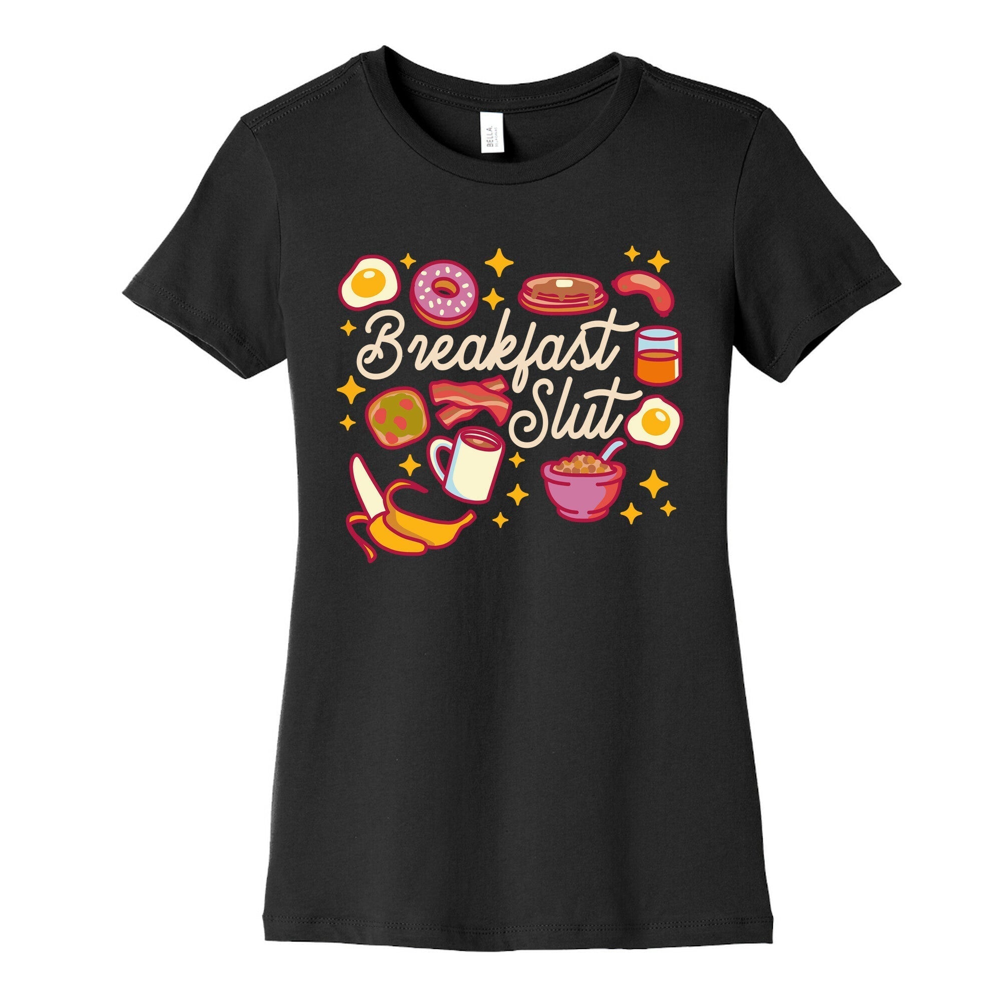 Breakfast Slut Women's Cotton Tee Hoodie, Sweatshirt | CoreVibeTees.com (Image 5)