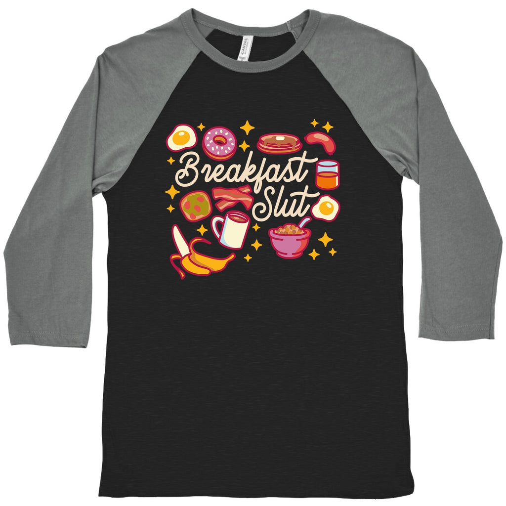 Breakfast Slut Baseball Tee Hoodie, Sweatshirt | CoreVibeTees.com (Image 1)