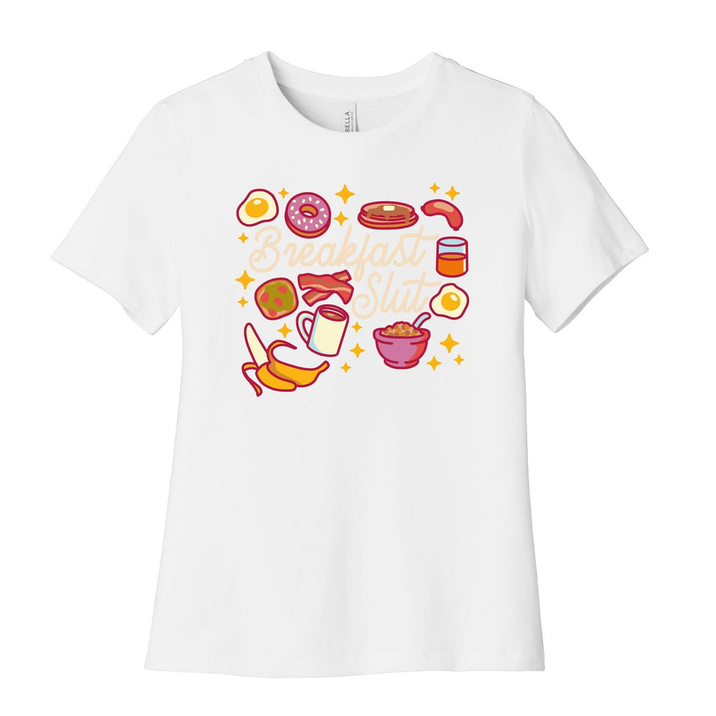 Breakfast Slut Women's Cotton Tee Hoodie, Sweatshirt | CoreVibeTees.com (Image 4)