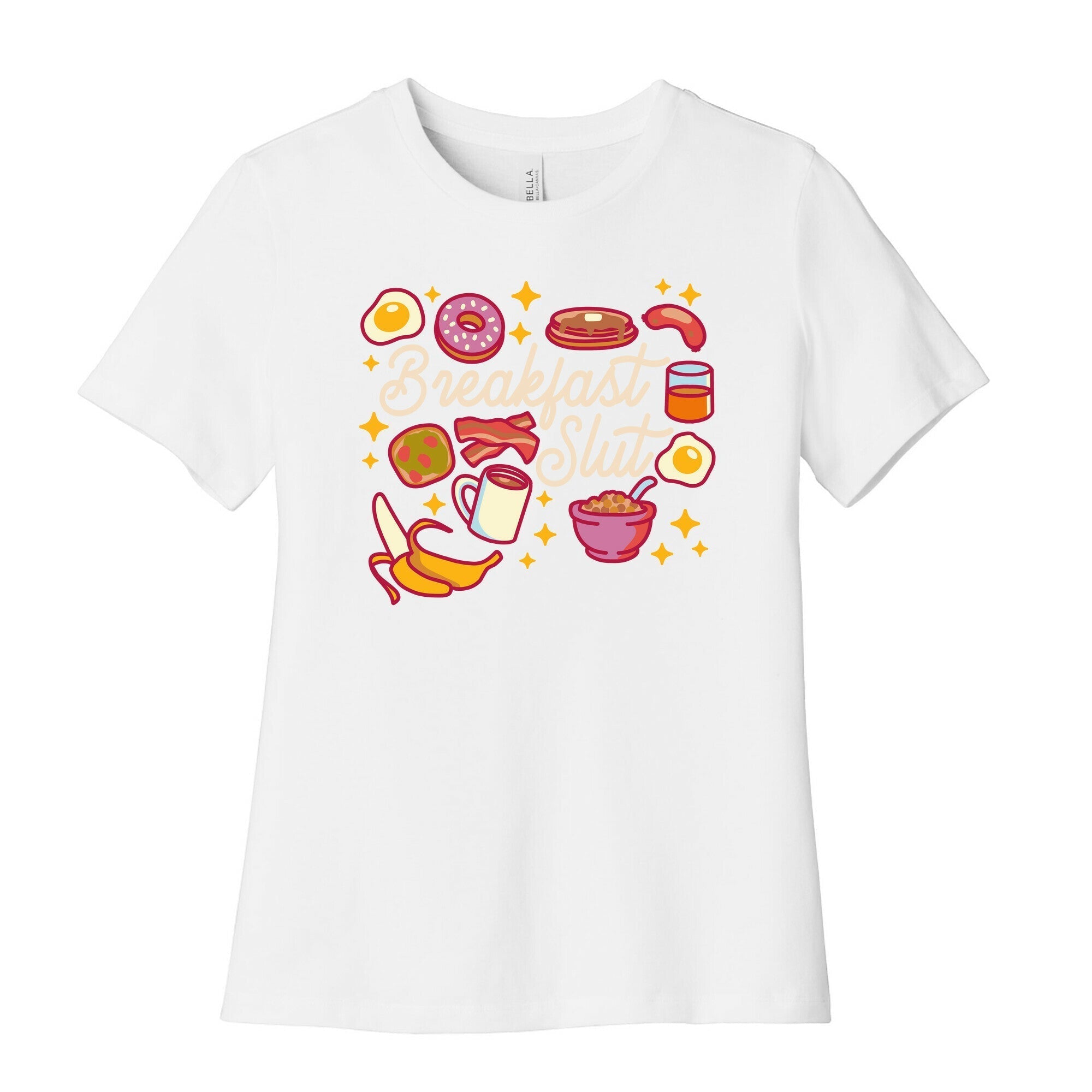 Breakfast Slut Women's Cotton Tee Hoodie, Sweatshirt | CoreVibeTees.com (Image 4)