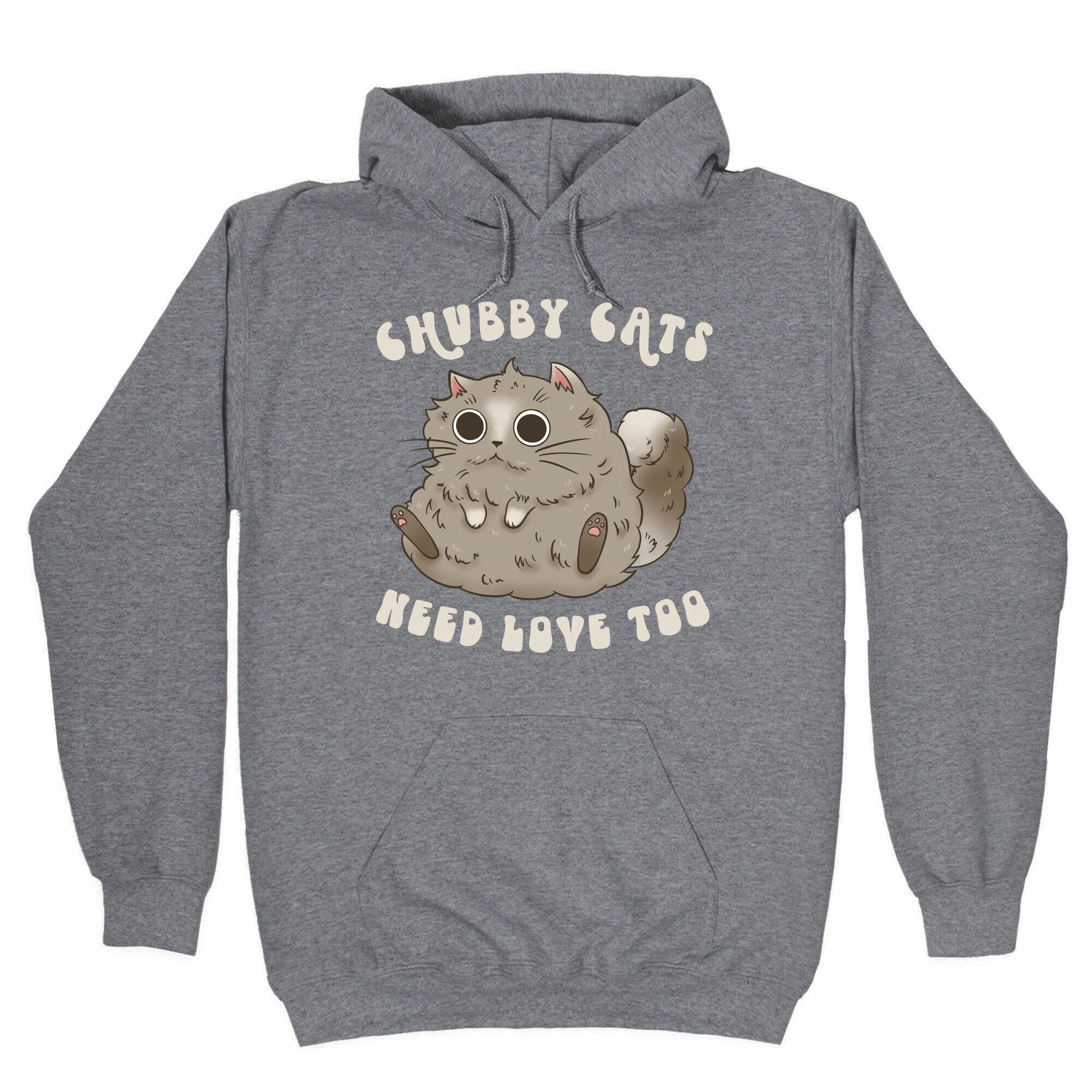 Chubby Cats Need Love Too Hoodie T-Shirts, Sweatshirt | CoreVibeTees.com (Image 1)
