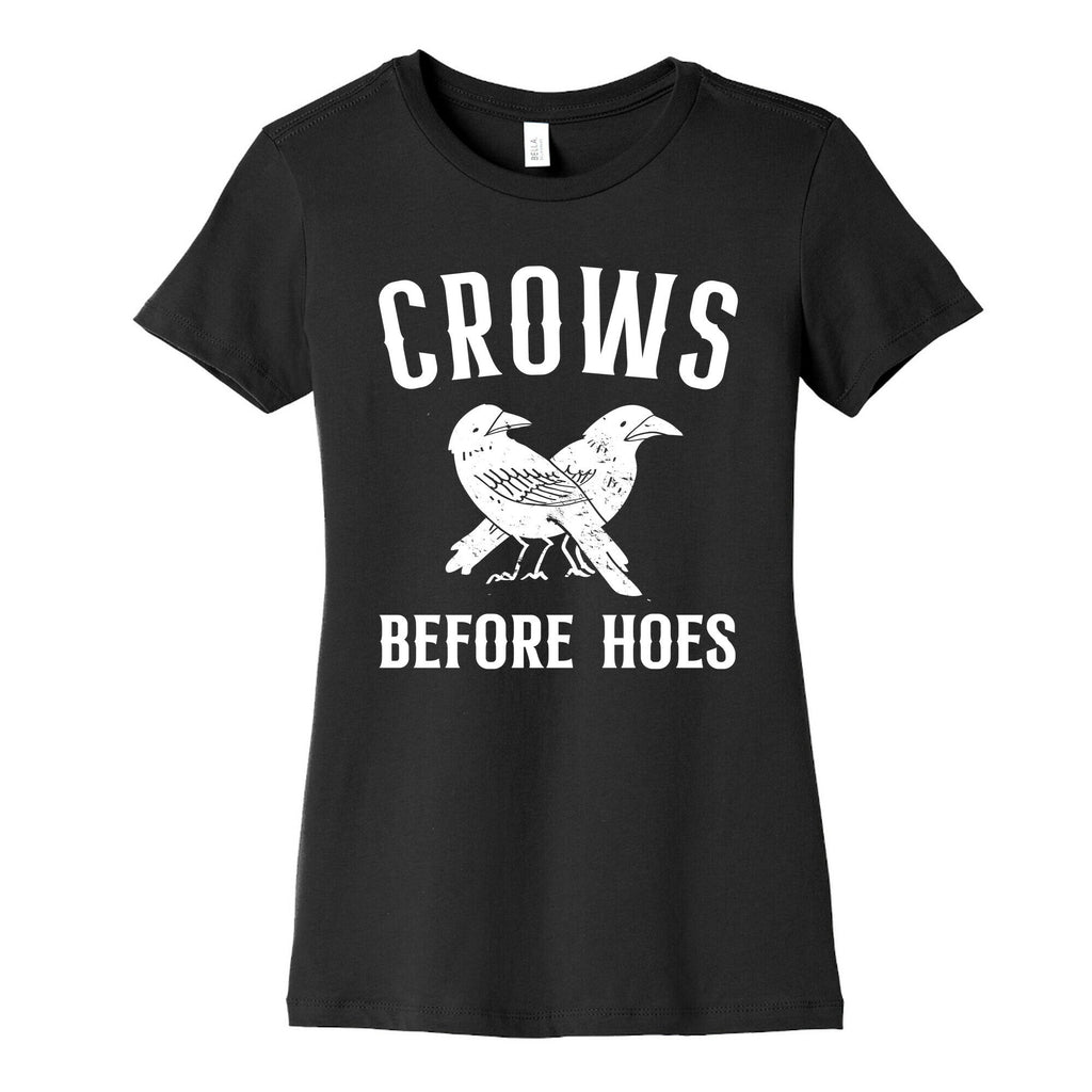 Crows Before Hoes Women's Cotton Tee Hoodie, Sweatshirt | CoreVibeTees.com (Image 5)