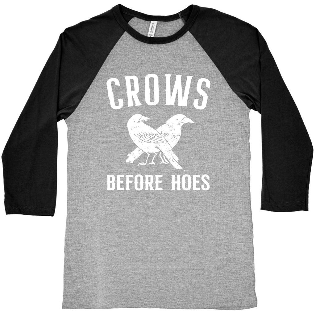 Crows Before Hoes Baseball Tee Hoodie, Sweatshirt | CoreVibeTees.com (Image 2)