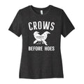 Crows Before Hoes Women's Cotton Tee Hoodie, Sweatshirt | CoreVibeTees.com (Image 1)