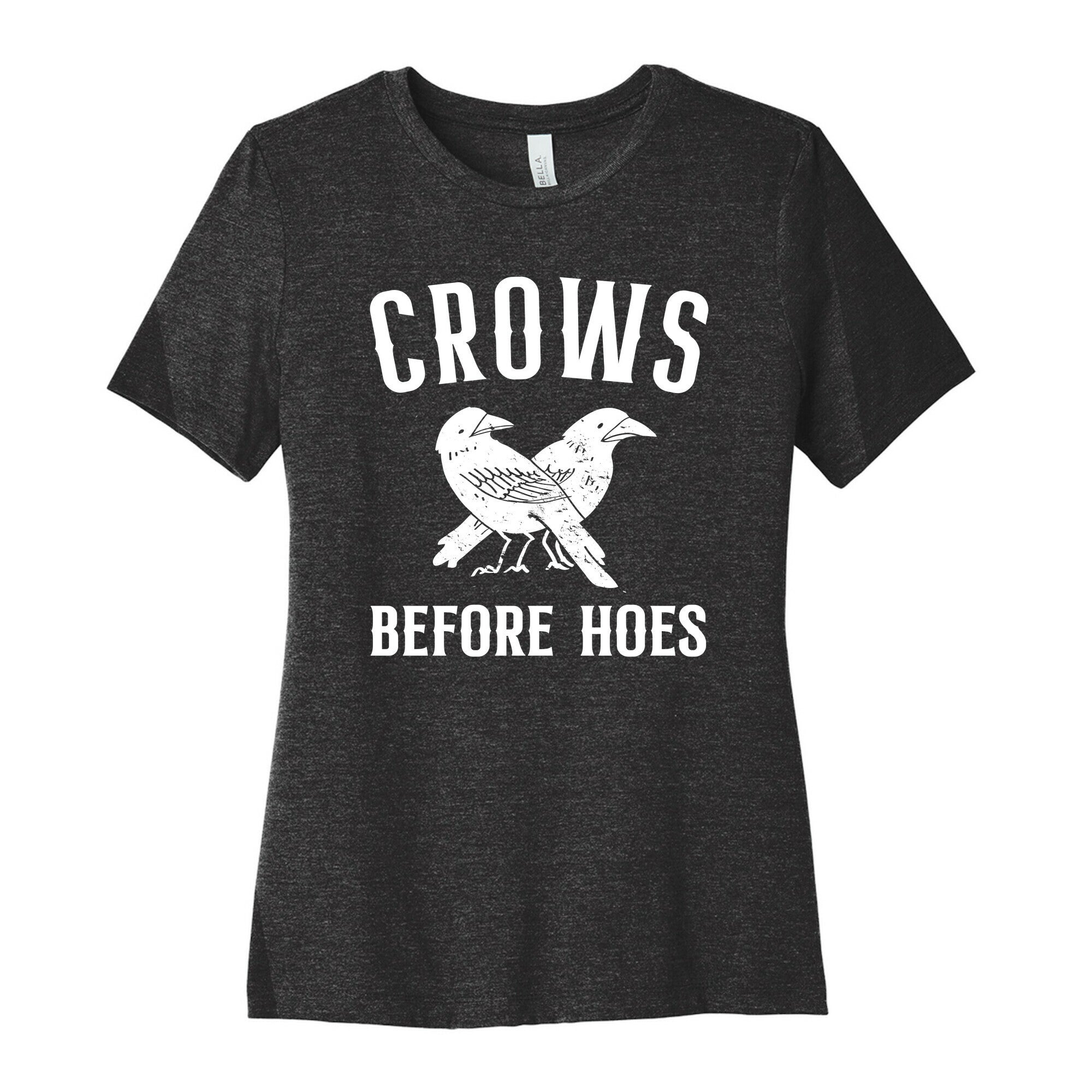 Crows Before Hoes Women's Cotton Tee Hoodie, Sweatshirt | CoreVibeTees.com (Image 1)