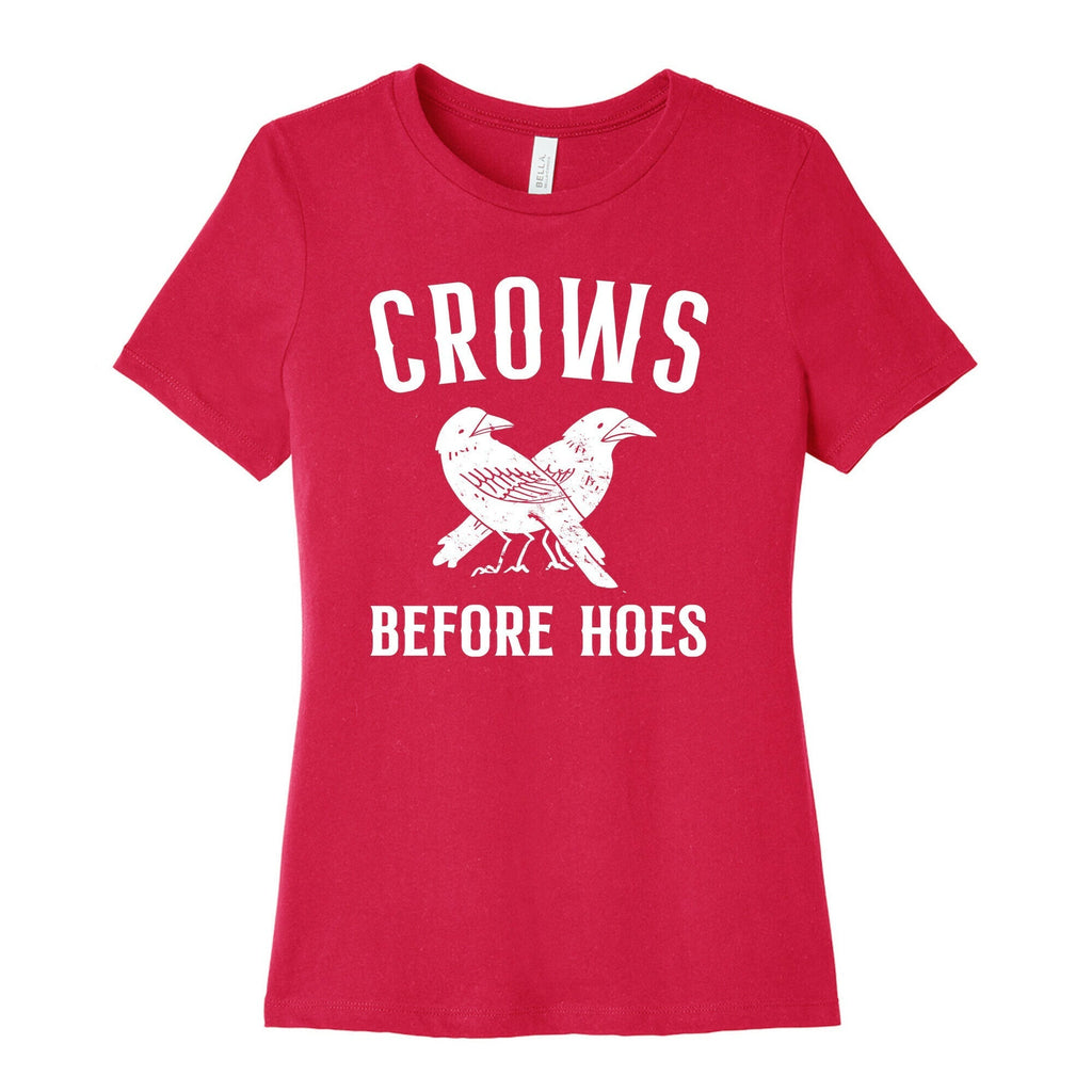Crows Before Hoes Women's Cotton Tee Hoodie, Sweatshirt | CoreVibeTees.com (Image 2)