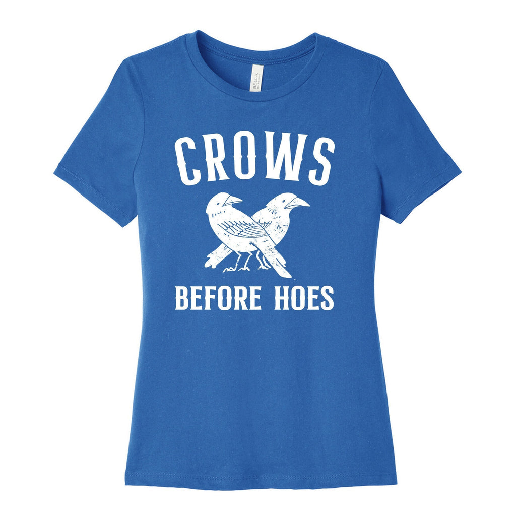 Crows Before Hoes Women's Cotton Tee Hoodie, Sweatshirt | CoreVibeTees.com (Image 3)
