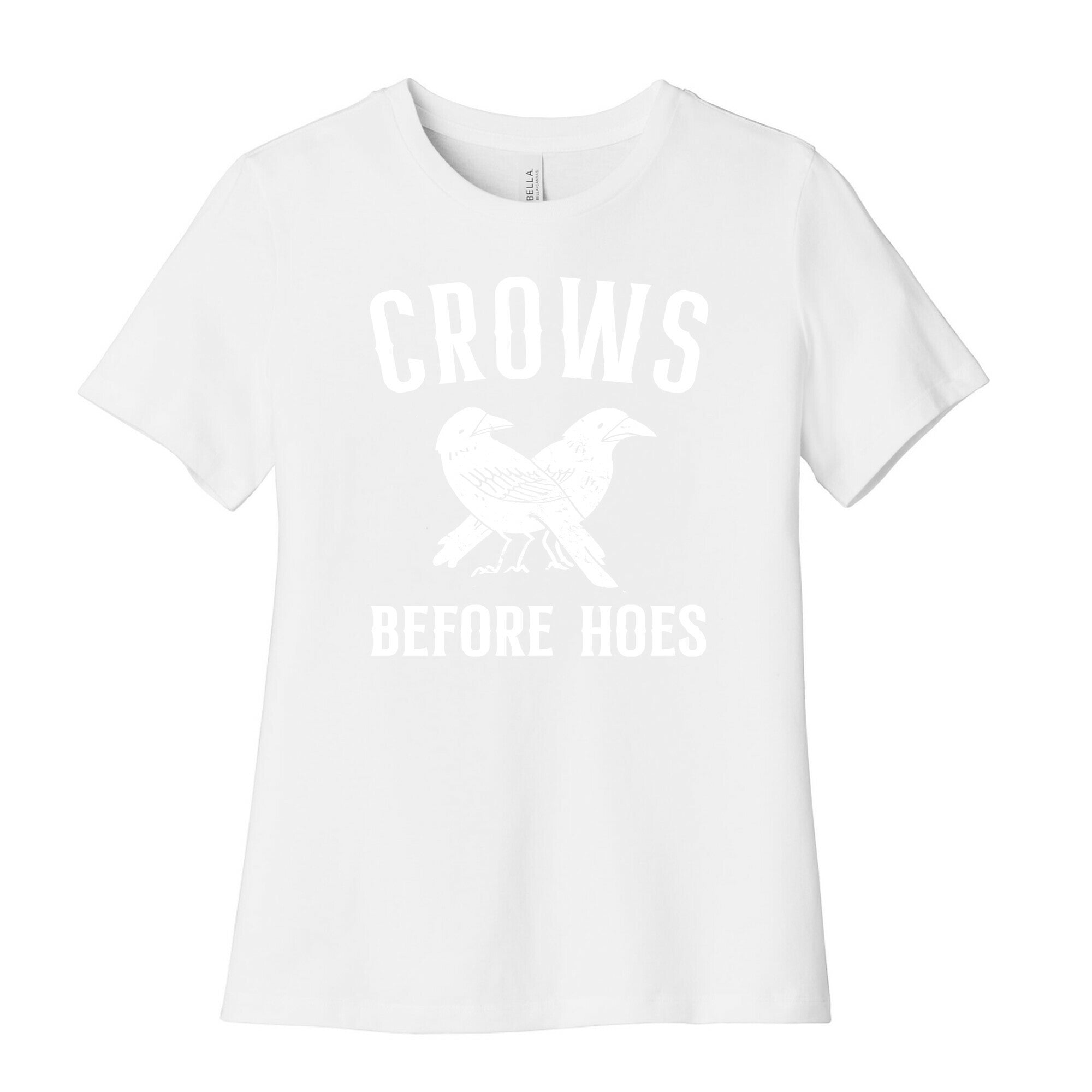 Crows Before Hoes Women's Cotton Tee Hoodie, Sweatshirt | CoreVibeTees.com (Image 4)