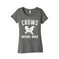 Crows Before Hoes Women's Triblend Tee Hoodie, Sweatshirt | CoreVibeTees.com (Image 1)