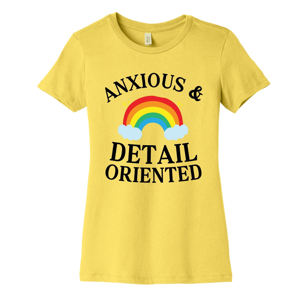 Anxious & Detail-oriented Women's Cotton Tee Hoodie, Sweatshirt | CoreVibeTees.com (Image 3)