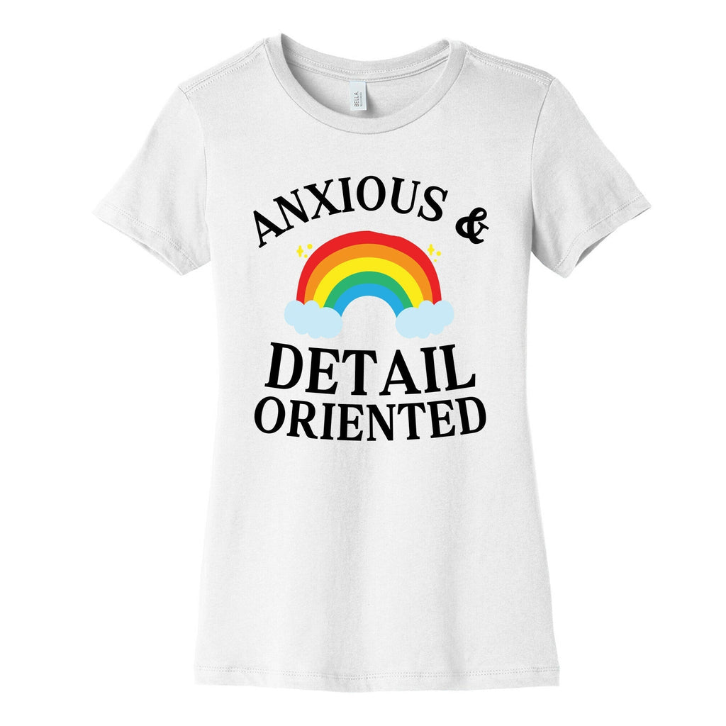 Anxious & Detail-oriented Women's Cotton Tee Hoodie, Sweatshirt | CoreVibeTees.com (Image 4)
