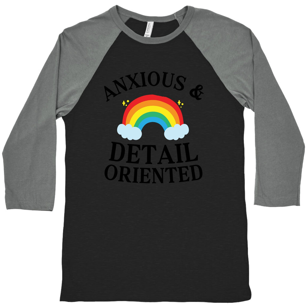 Anxious & Detail-oriented Baseball Tee Hoodie, Sweatshirt | CoreVibeTees.com (Image 3)