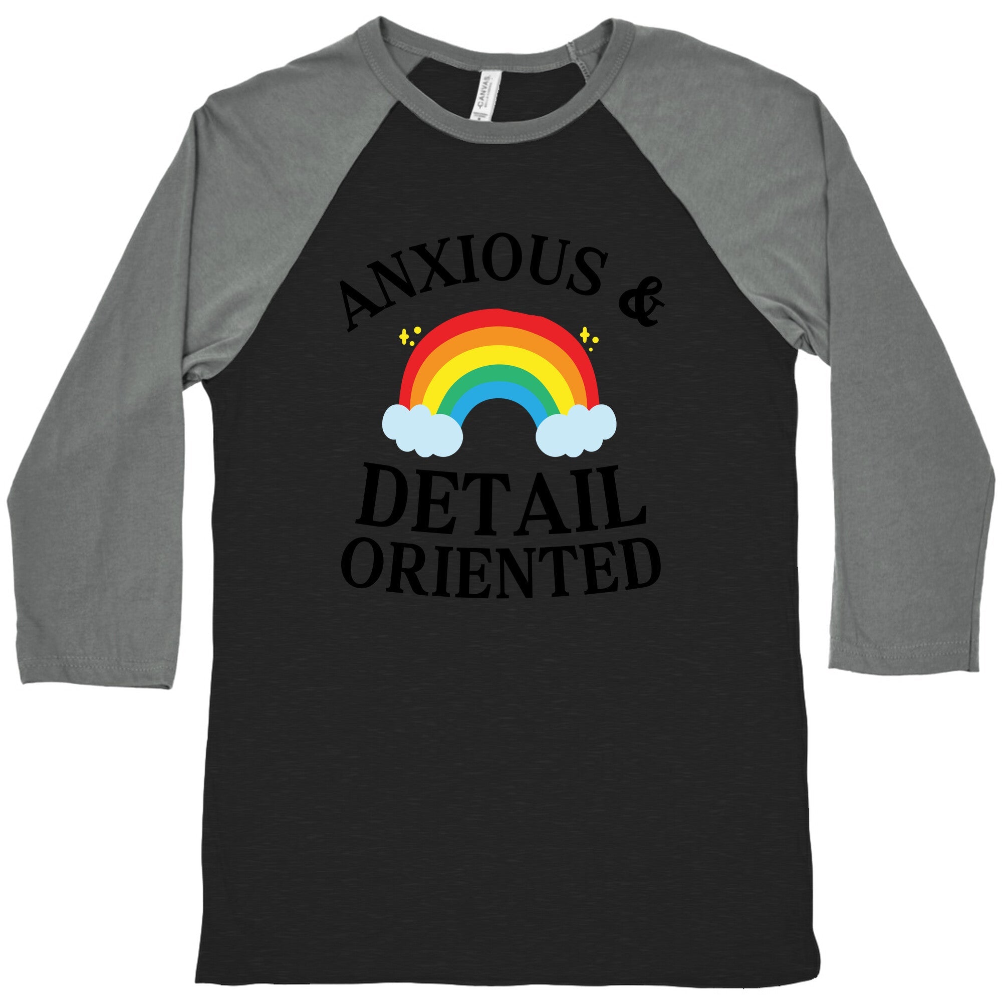 Anxious & Detail-oriented Baseball Tee Hoodie, Sweatshirt | CoreVibeTees.com (Image 3)