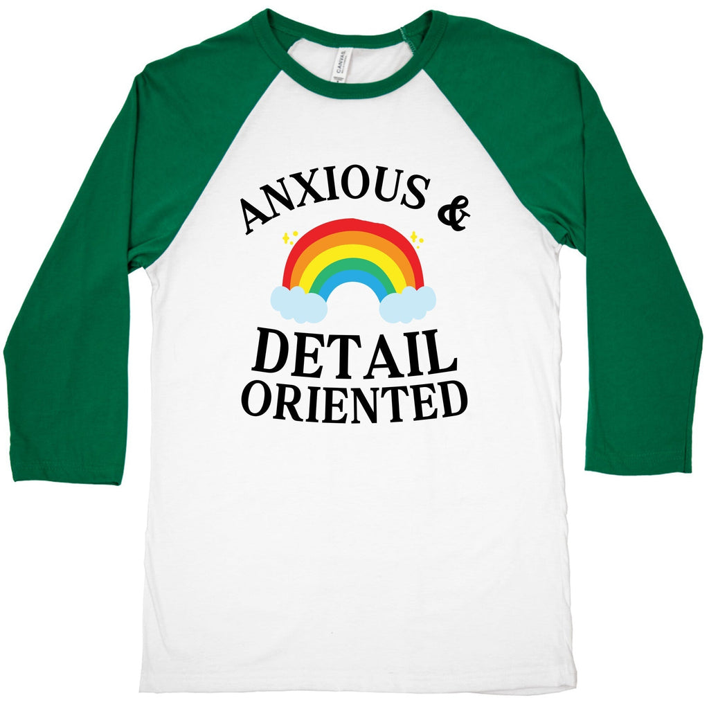 Anxious & Detail-oriented Baseball Tee Hoodie, Sweatshirt | CoreVibeTees.com (Image 2)