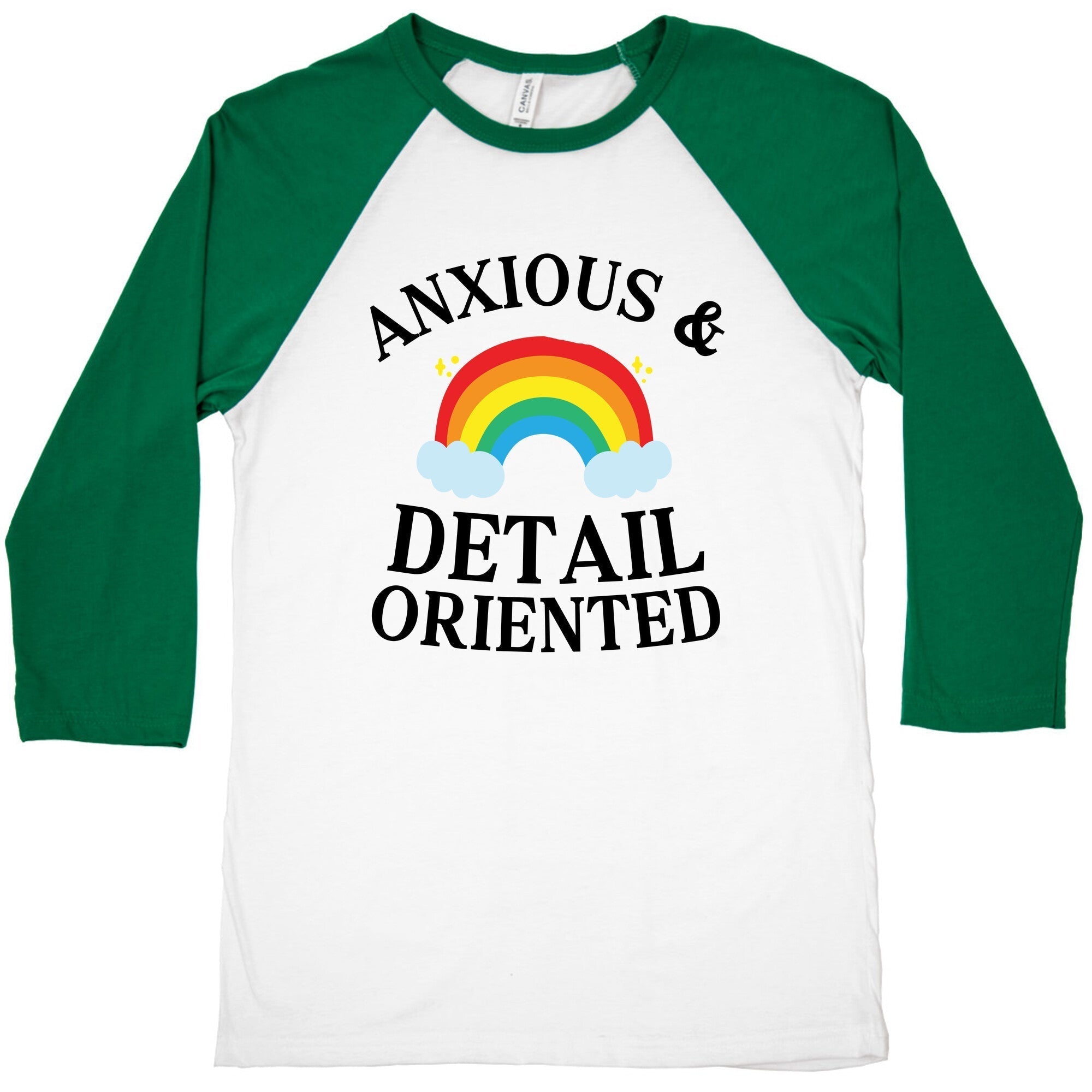 Anxious & Detail-oriented Baseball Tee Hoodie, Sweatshirt | CoreVibeTees.com (Image 2)