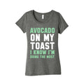 Avocado On MyToast, I Know I'm Doing The Most Women's Triblend Tee Style001 Hoodie, Sweatshirt | CoreVibeTees.com (Image 1)