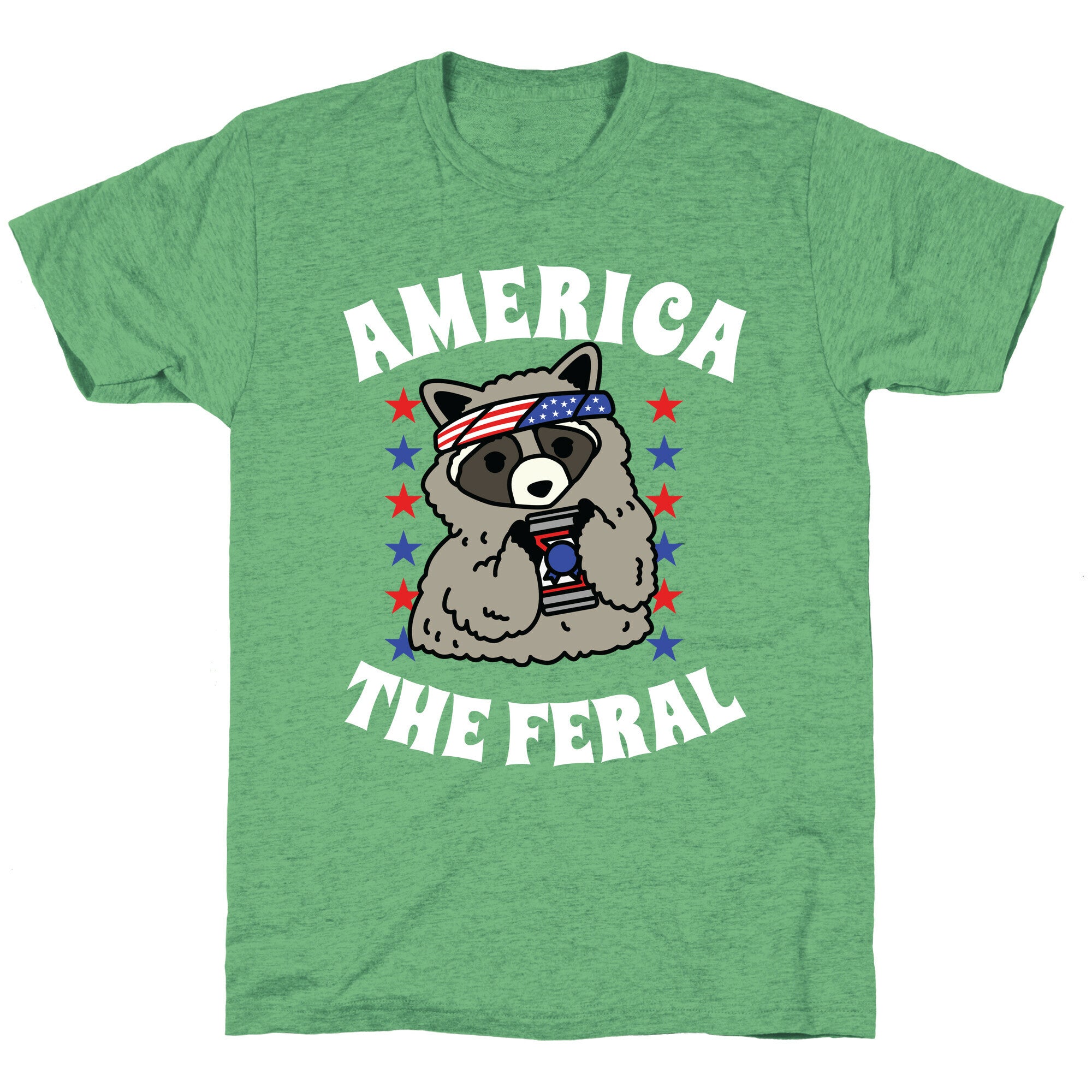 America The Feral  Unisex Triblend Tee Hoodie, Sweatshirt | CoreVibeTees.com (Image 2)