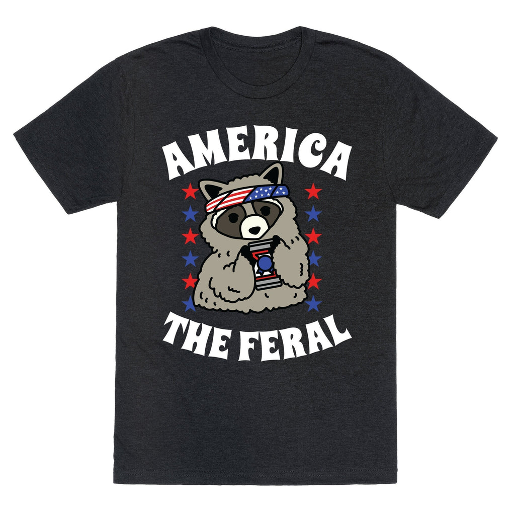 America The Feral  Unisex Triblend Tee Hoodie, Sweatshirt | CoreVibeTees.com (Image 1)
