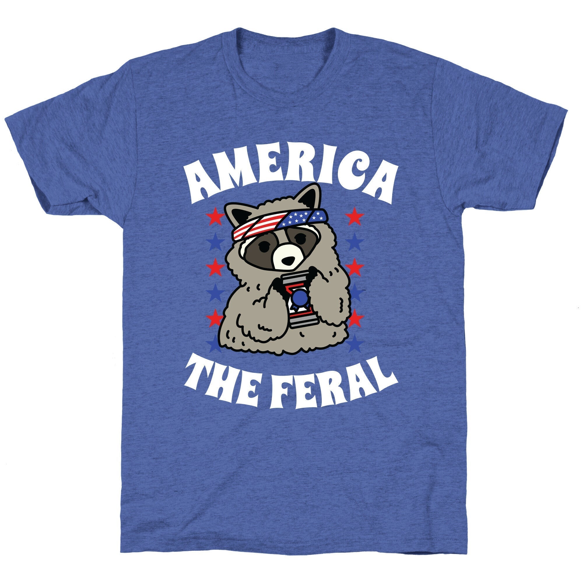 America The Feral  Unisex Triblend Tee Hoodie, Sweatshirt | CoreVibeTees.com (Image 5)