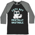 Cute But Mentally Unstable Baseball Tee Hoodie, Sweatshirt | CoreVibeTees.com (Image 1)