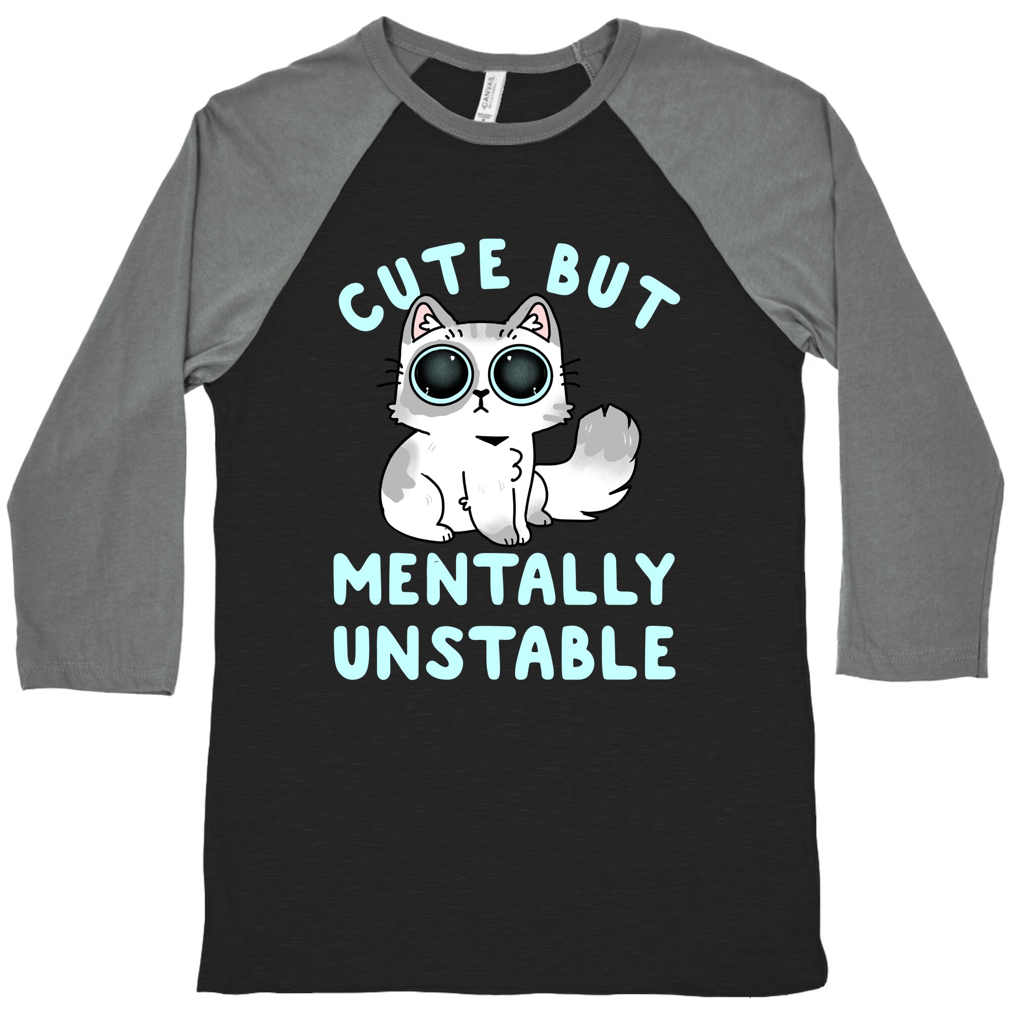 Cute But Mentally Unstable Baseball Tee Hoodie, Sweatshirt | CoreVibeTees.com (Image 1)