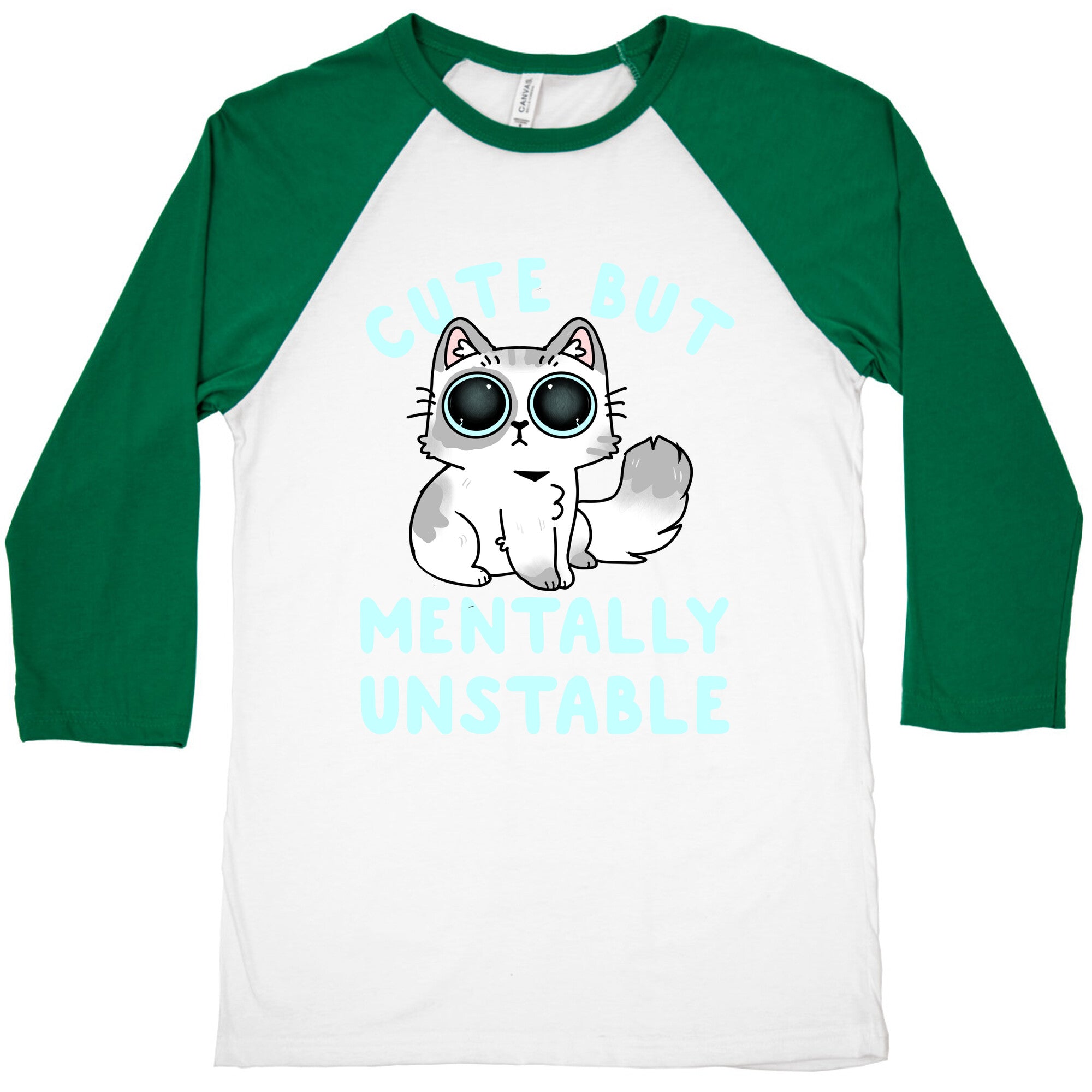 Cute But Mentally Unstable Baseball Tee Hoodie, Sweatshirt | CoreVibeTees.com (Image 3)
