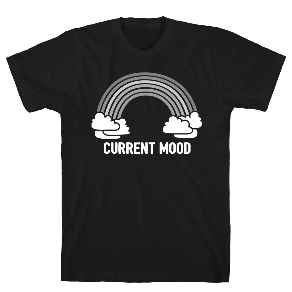 Current Mood Gray Rainbow T-Shirt Hoodie, Sweatshirt | CoreVibeTees.com (Image 1)