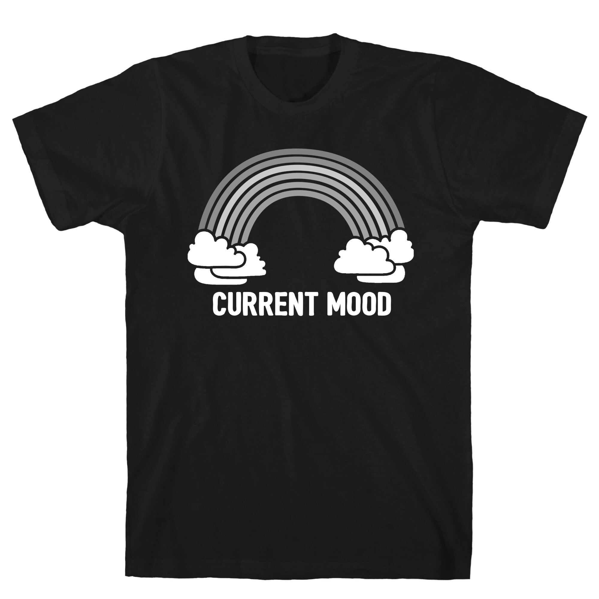 Current Mood Gray Rainbow T-Shirt Hoodie, Sweatshirt | CoreVibeTees.com (Image 1)