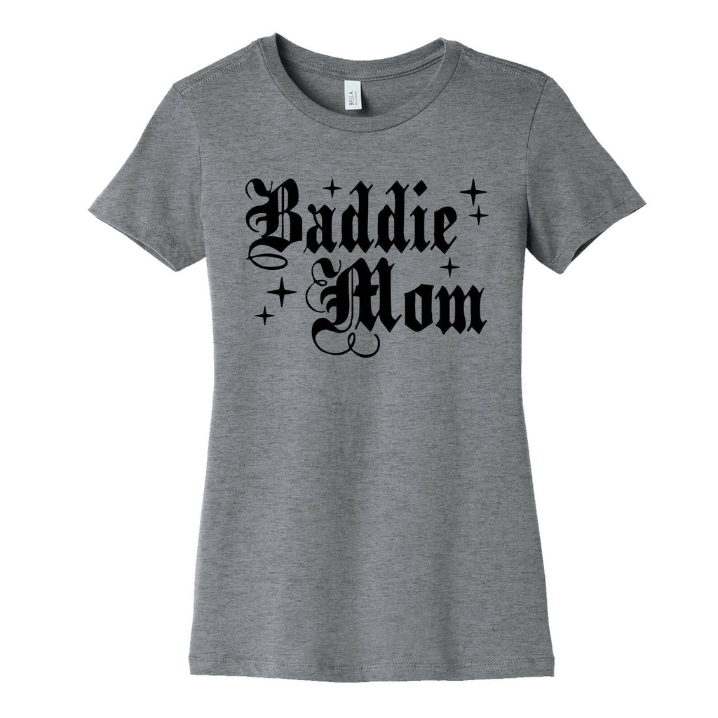 Baddie Mom Womens Cotton Tee Hoodie, Sweatshirt | CoreVibeTees.com (Image 2)