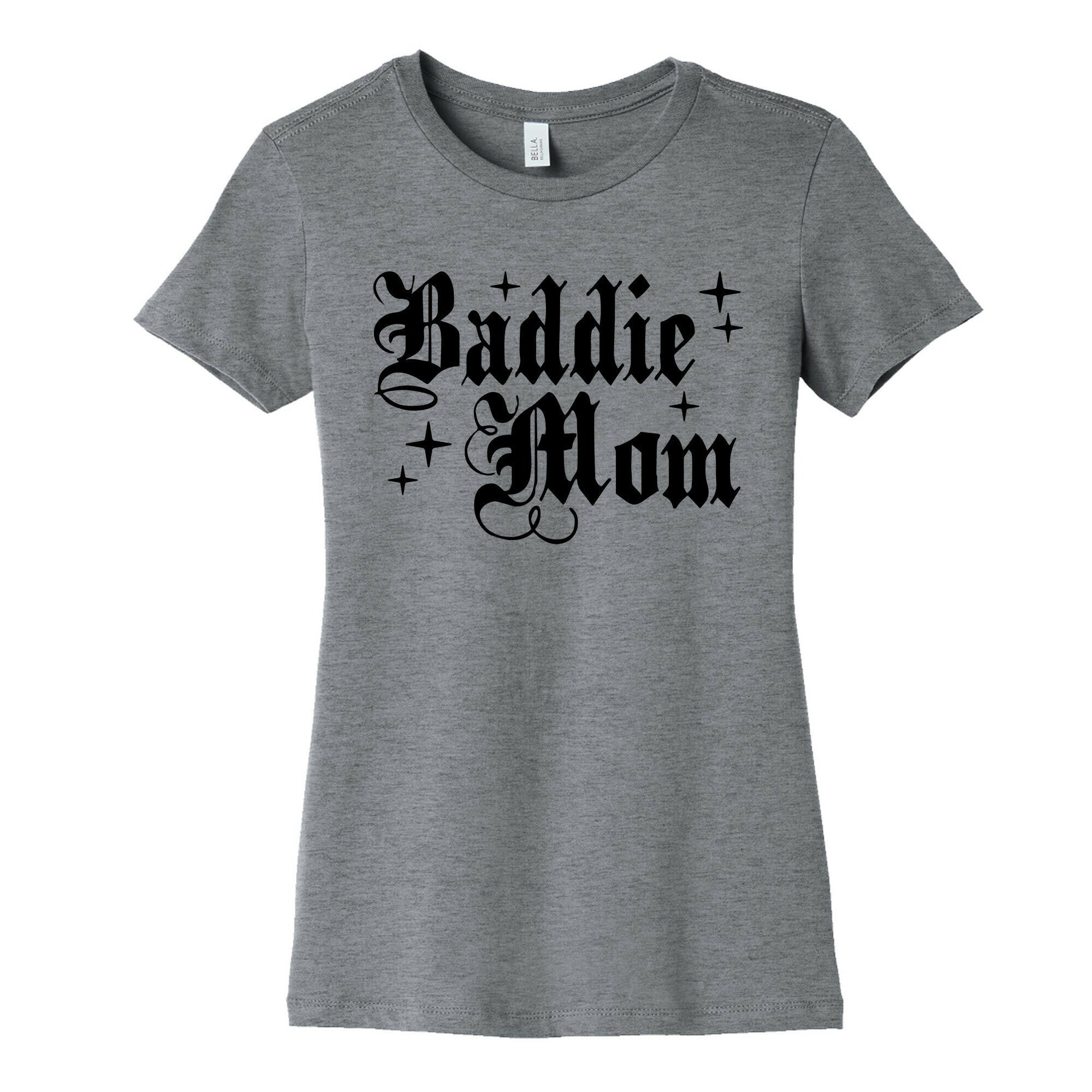 Baddie Mom Womens Cotton Tee Hoodie, Sweatshirt | CoreVibeTees.com (Image 2)