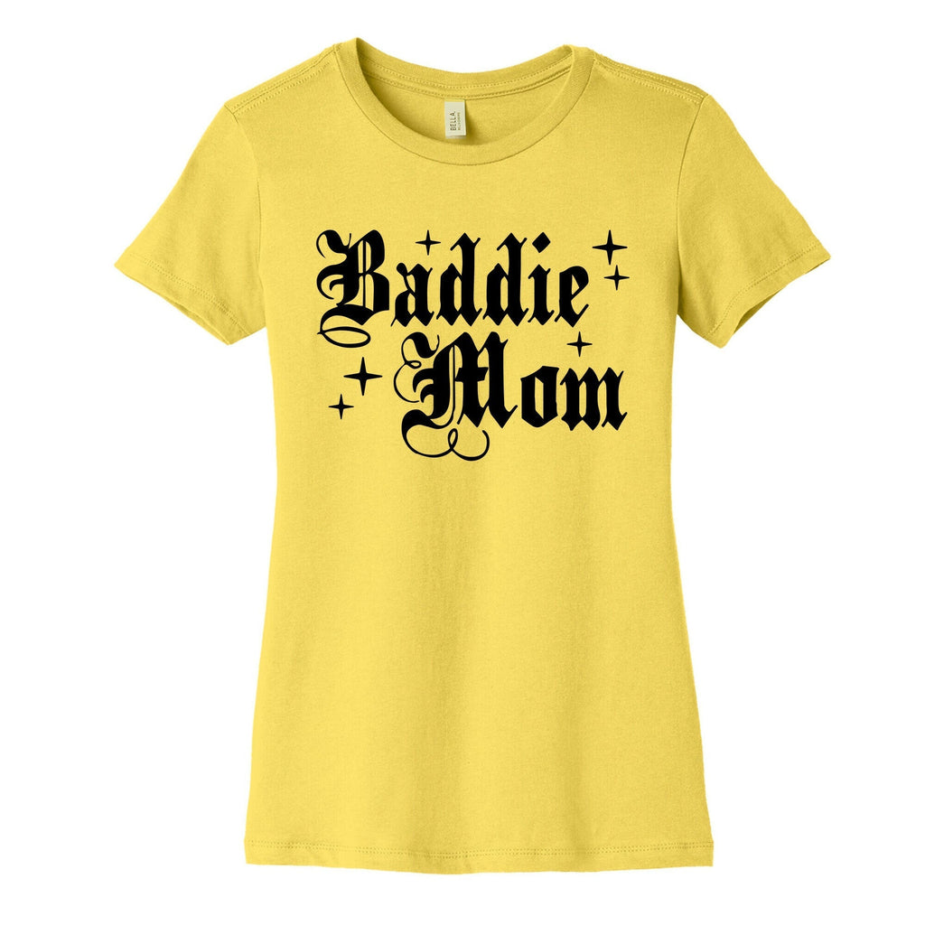 Baddie Mom Womens Cotton Tee Hoodie, Sweatshirt | CoreVibeTees.com (Image 3)