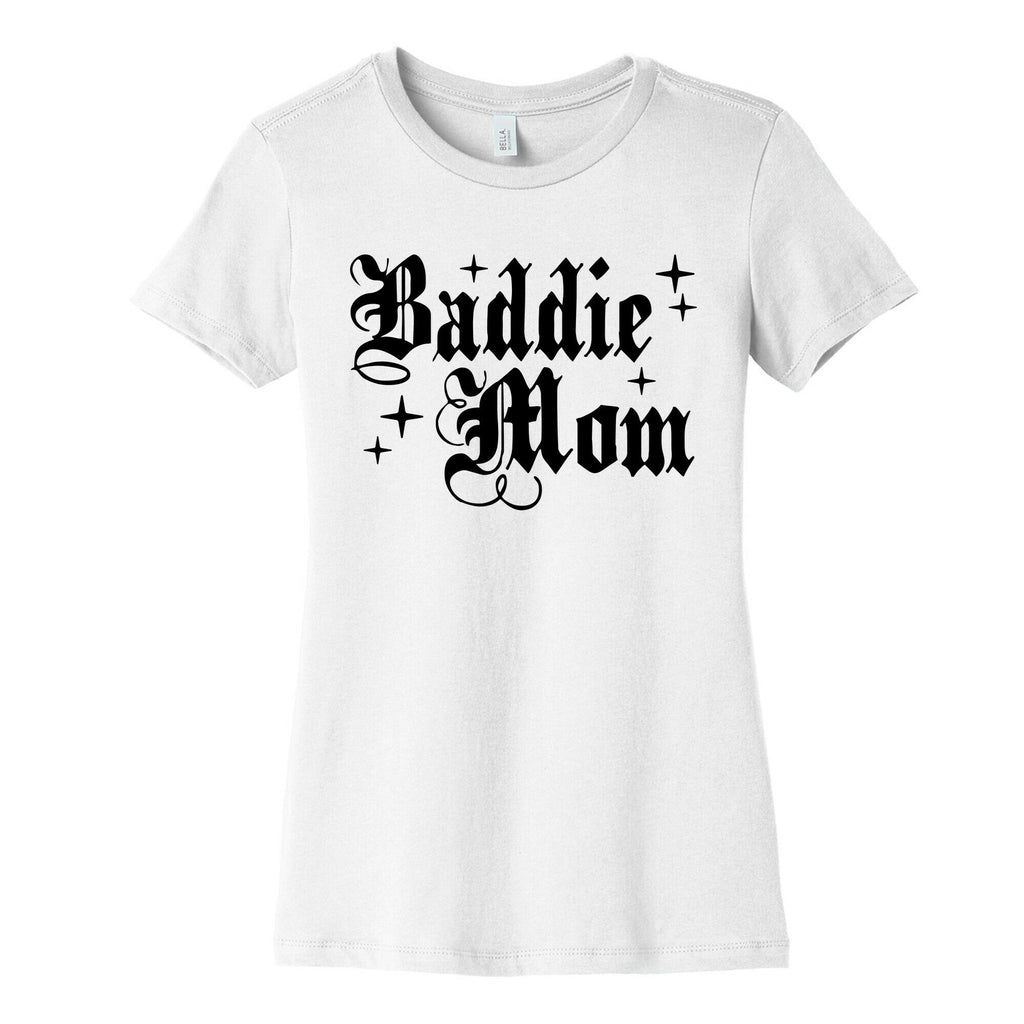 Baddie Mom Womens Cotton Tee Hoodie, Sweatshirt | CoreVibeTees.com (Image 4)
