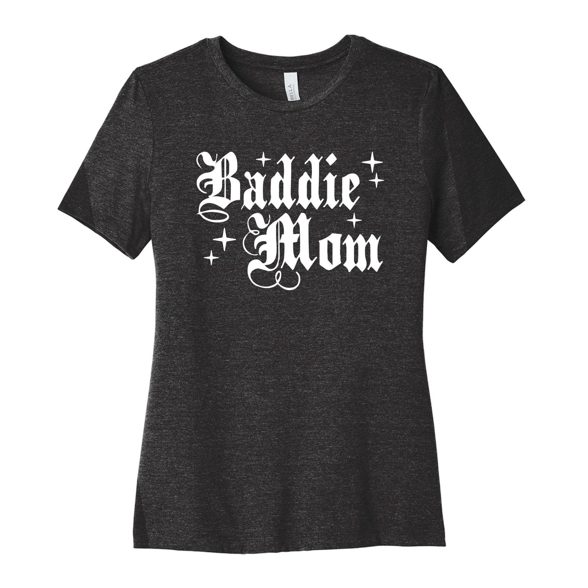 Baddie Mom Womens Cotton Tee Style001 Hoodie, Sweatshirt | CoreVibeTees.com (Image 1)