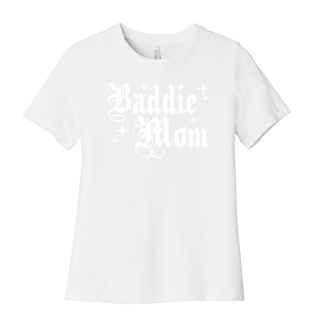 Baddie Mom Womens Cotton Tee Style001 Hoodie, Sweatshirt | CoreVibeTees.com (Image 4)