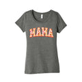 Floral Mama Text Women's Triblend Tee Hoodie, Sweatshirt | CoreVibeTees.com