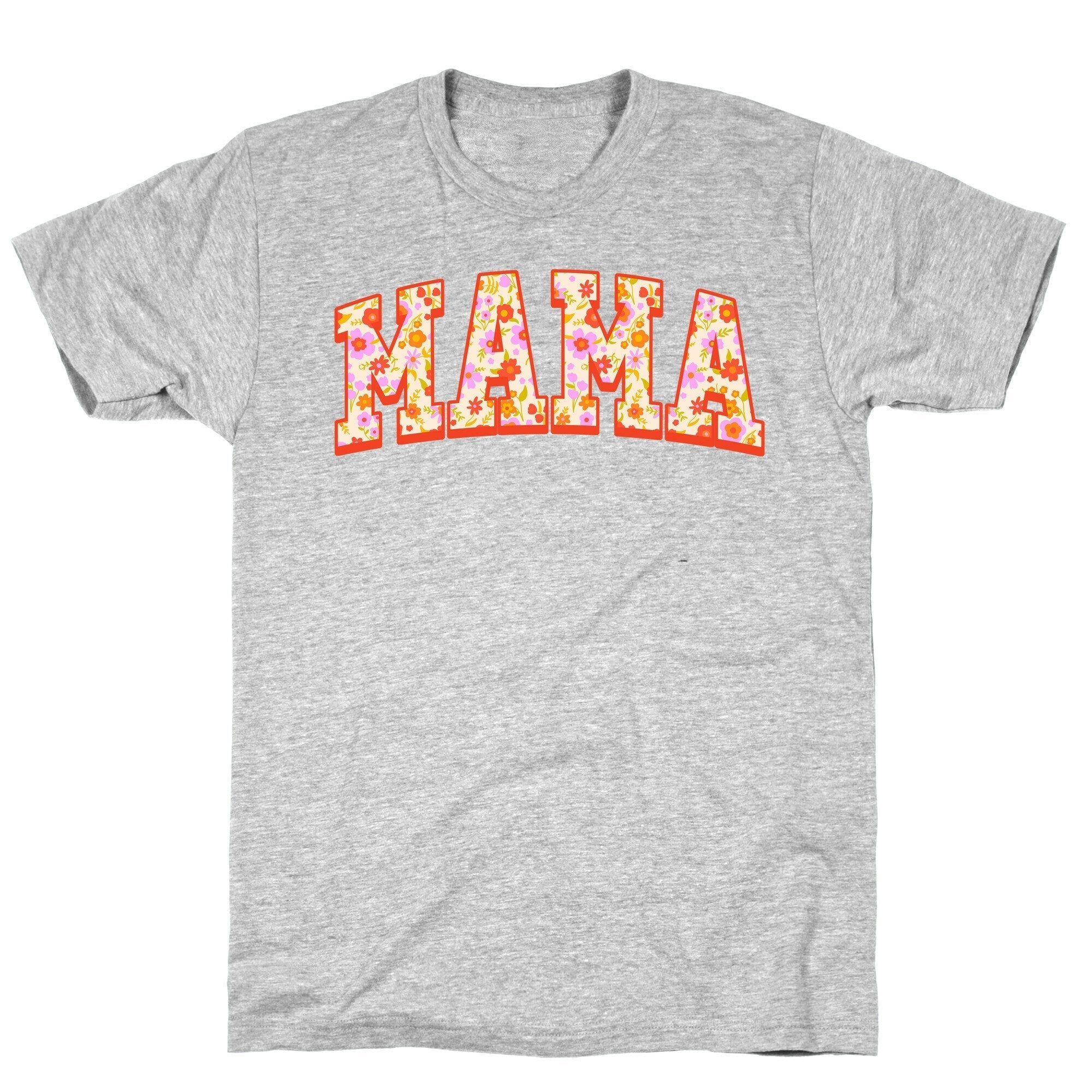 Floral Mama Text T-Shirt Hoodie, Sweatshirt | CoreVibeTees.com (Image 2)