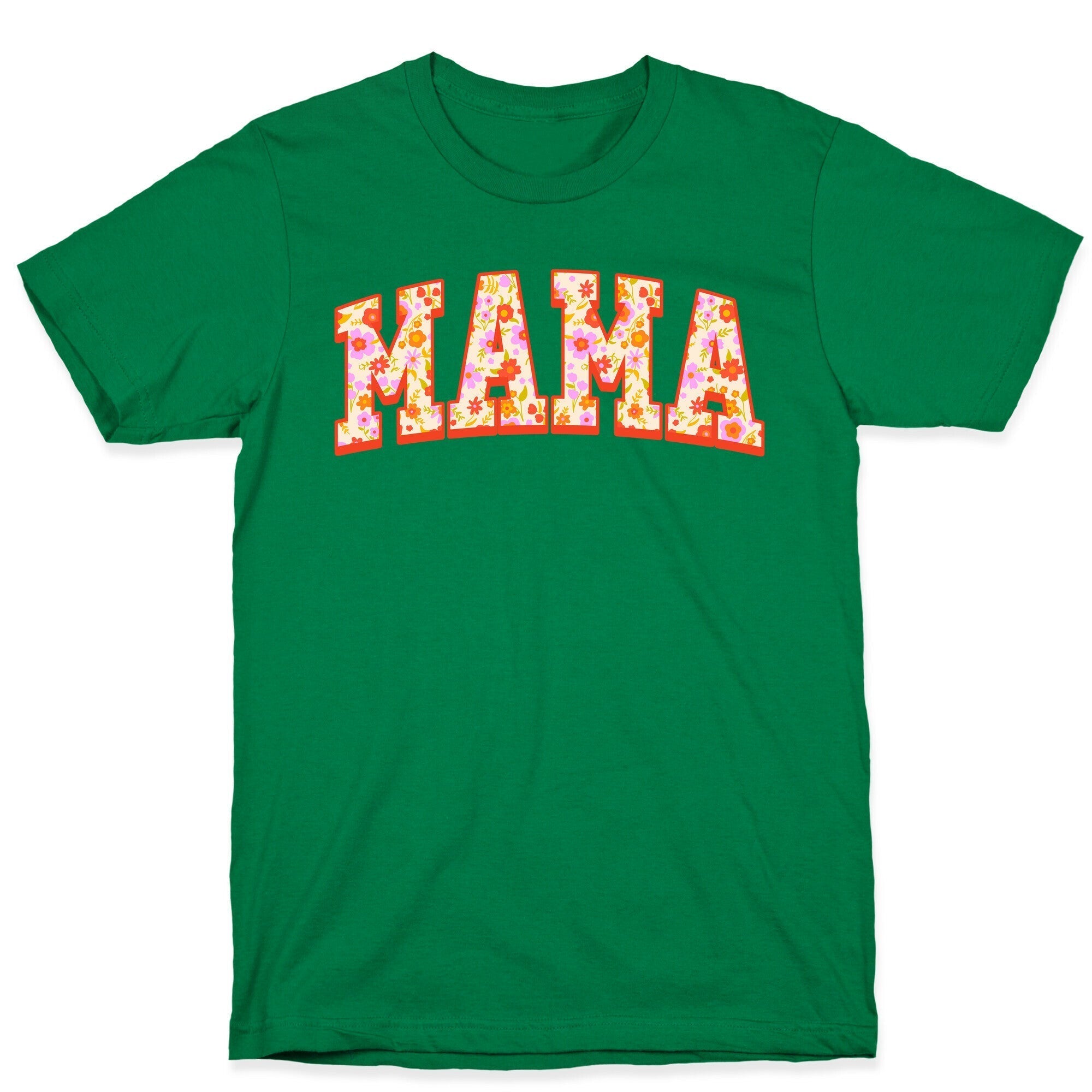 Floral Mama Text T-Shirt Hoodie, Sweatshirt | CoreVibeTees.com (Image 3)