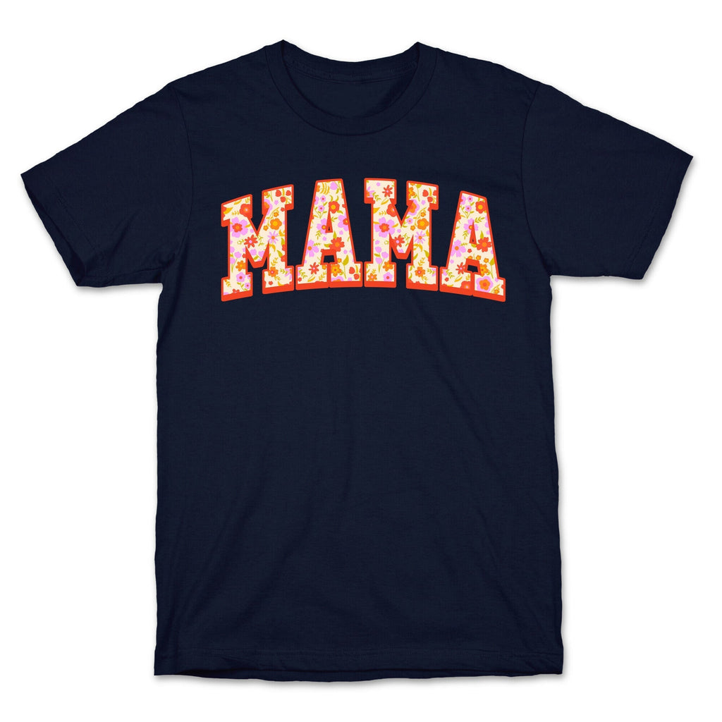 Floral Mama Text T-Shirt Hoodie, Sweatshirt | CoreVibeTees.com (Image 4)