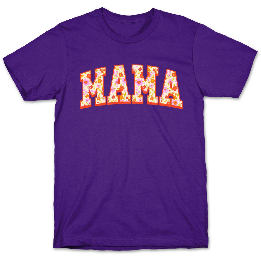 Floral Mama Text T-Shirt Hoodie, Sweatshirt | CoreVibeTees.com (Image 5)