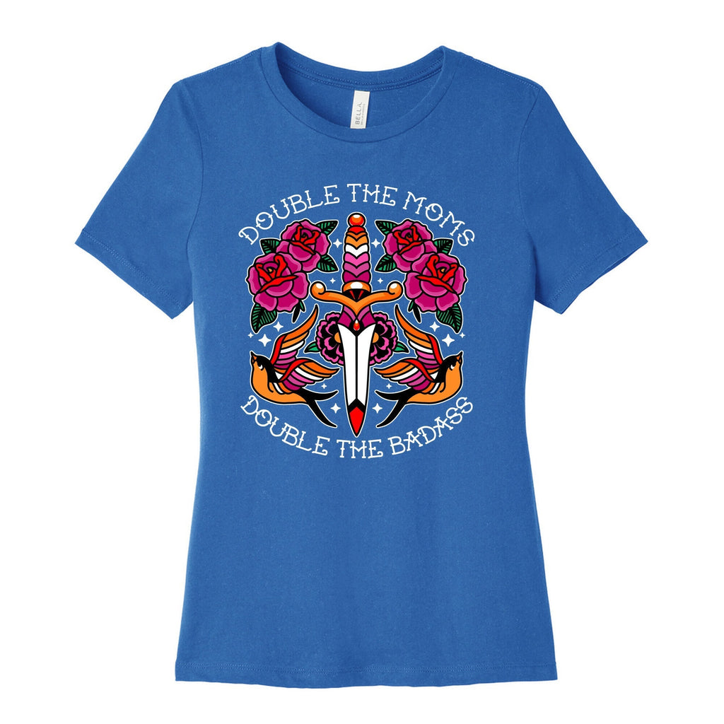 Double The Moms Double The Badass Womens Cotton Tee Style001 Hoodie, Sweatshirt | CoreVibeTees.com (Image 3)