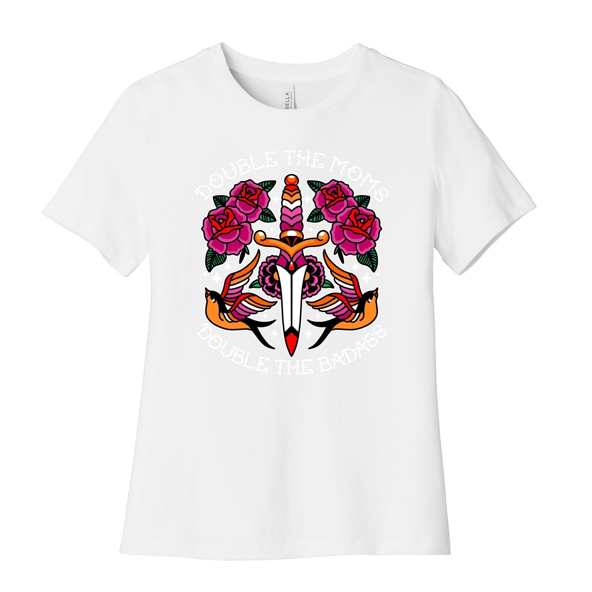 Double The Moms Double The Badass Womens Cotton Tee Style001 Hoodie, Sweatshirt | CoreVibeTees.com (Image 4)