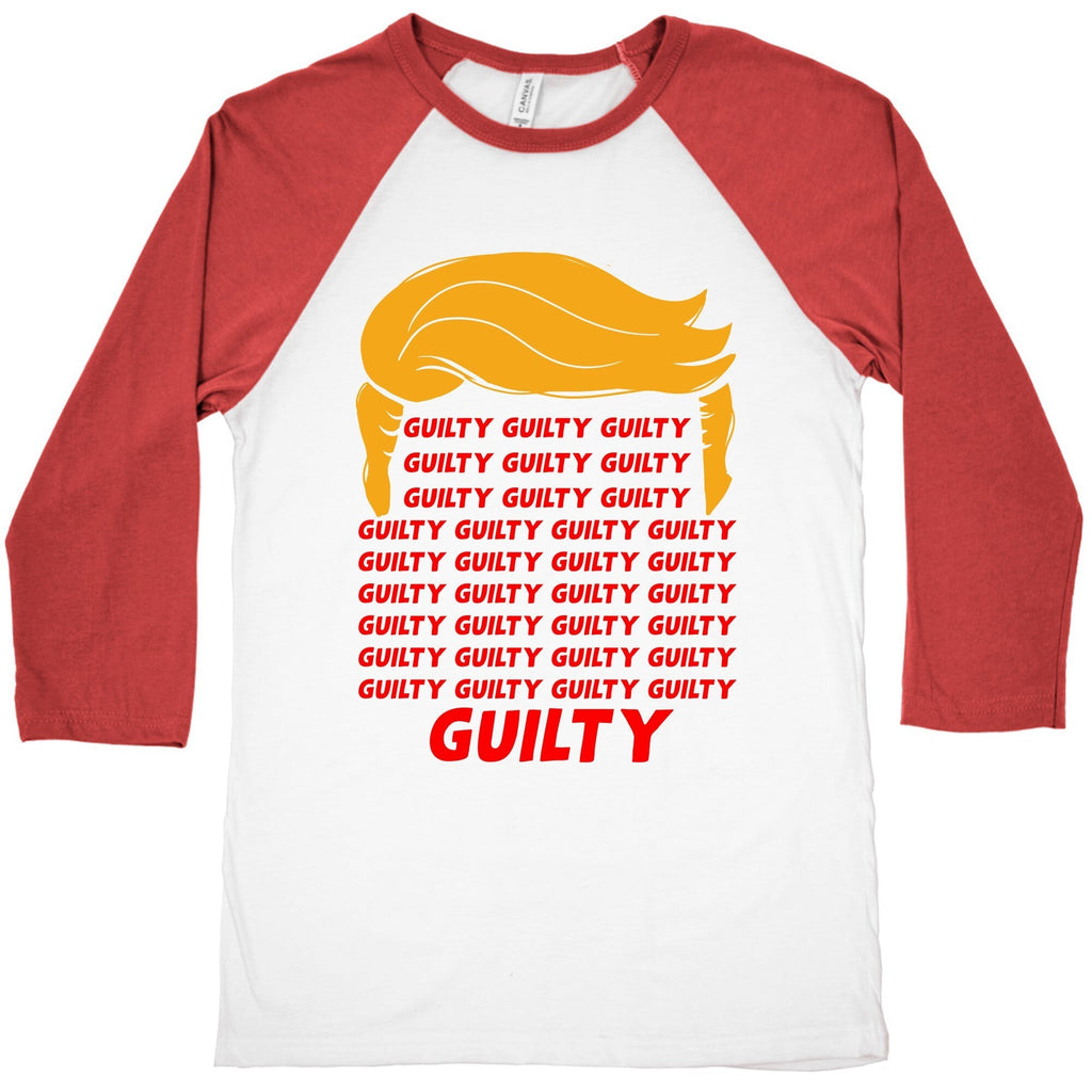 34 Times Guilty Trump Baseball Tee Style001 Hoodie, Sweatshirt | CoreVibeTees.com (Image 1)