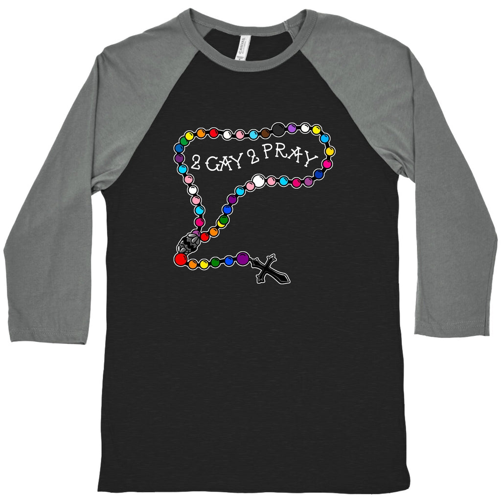 2 Gay 2 Pray Baseball Tee Hoodie, Sweatshirt | CoreVibeTees.com (Image 3)