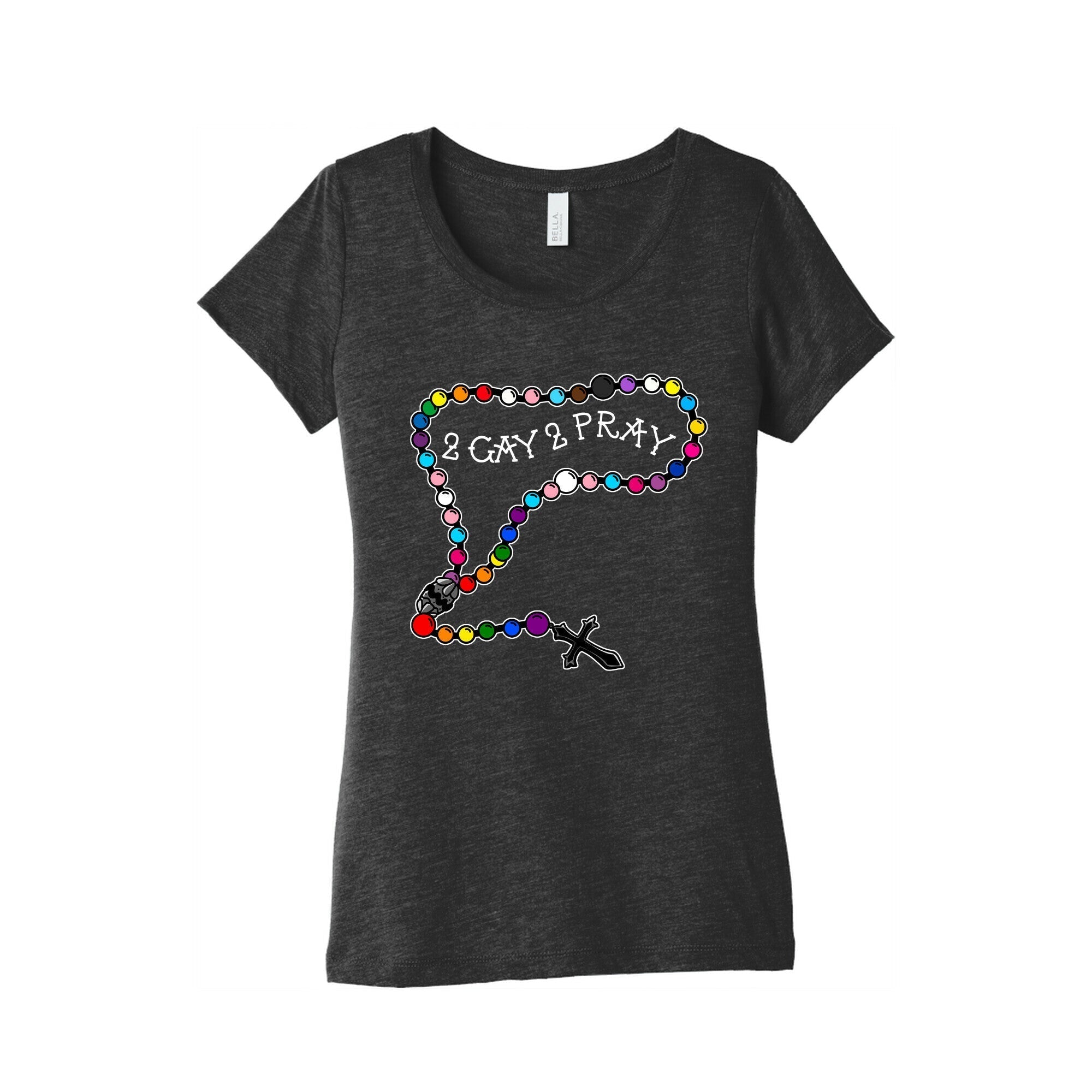 2 Gay 2 Pray Womens Triblend Tee Style001 Hoodie, Sweatshirt | CoreVibeTees.com (Image 3)