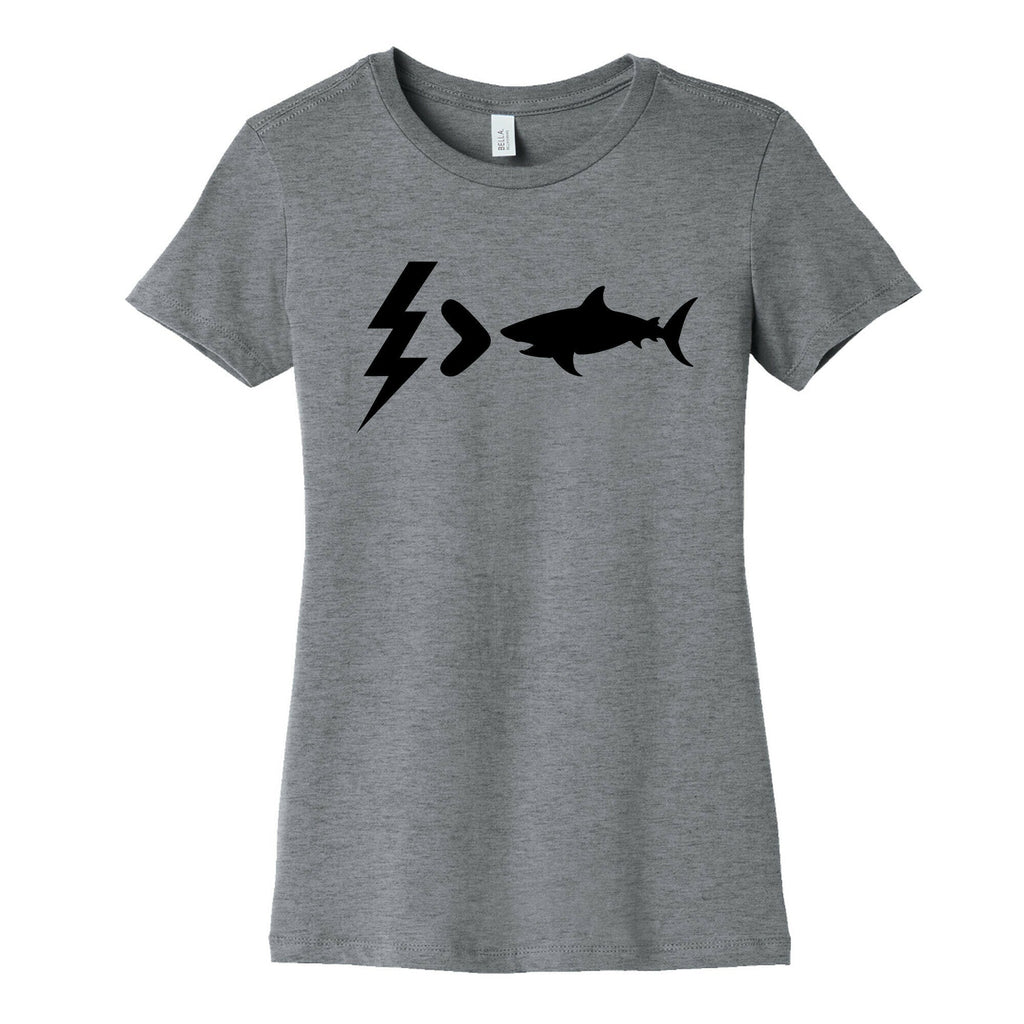 Electrocution Over Shark Trump Womens Cotton Tee Hoodie, Sweatshirt | CoreVibeTees.com (Image 1)