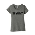 Electrocution or Shark? Trump Womens Triblend Tee Hoodie, Sweatshirt | CoreVibeTees.com