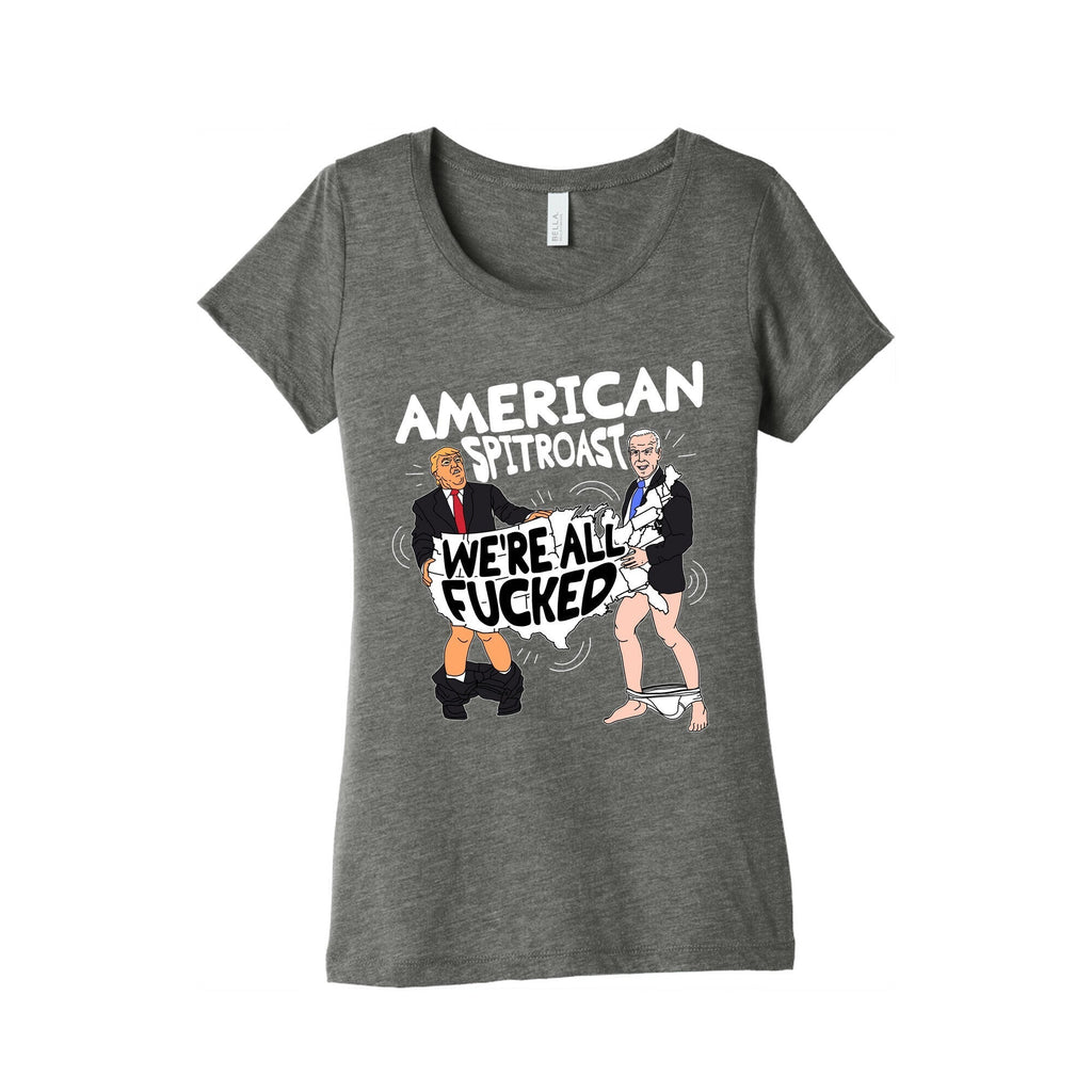 American Spit Roast Womens Triblend Tee Hoodie, Sweatshirt | CoreVibeTees.com (Image 1)
